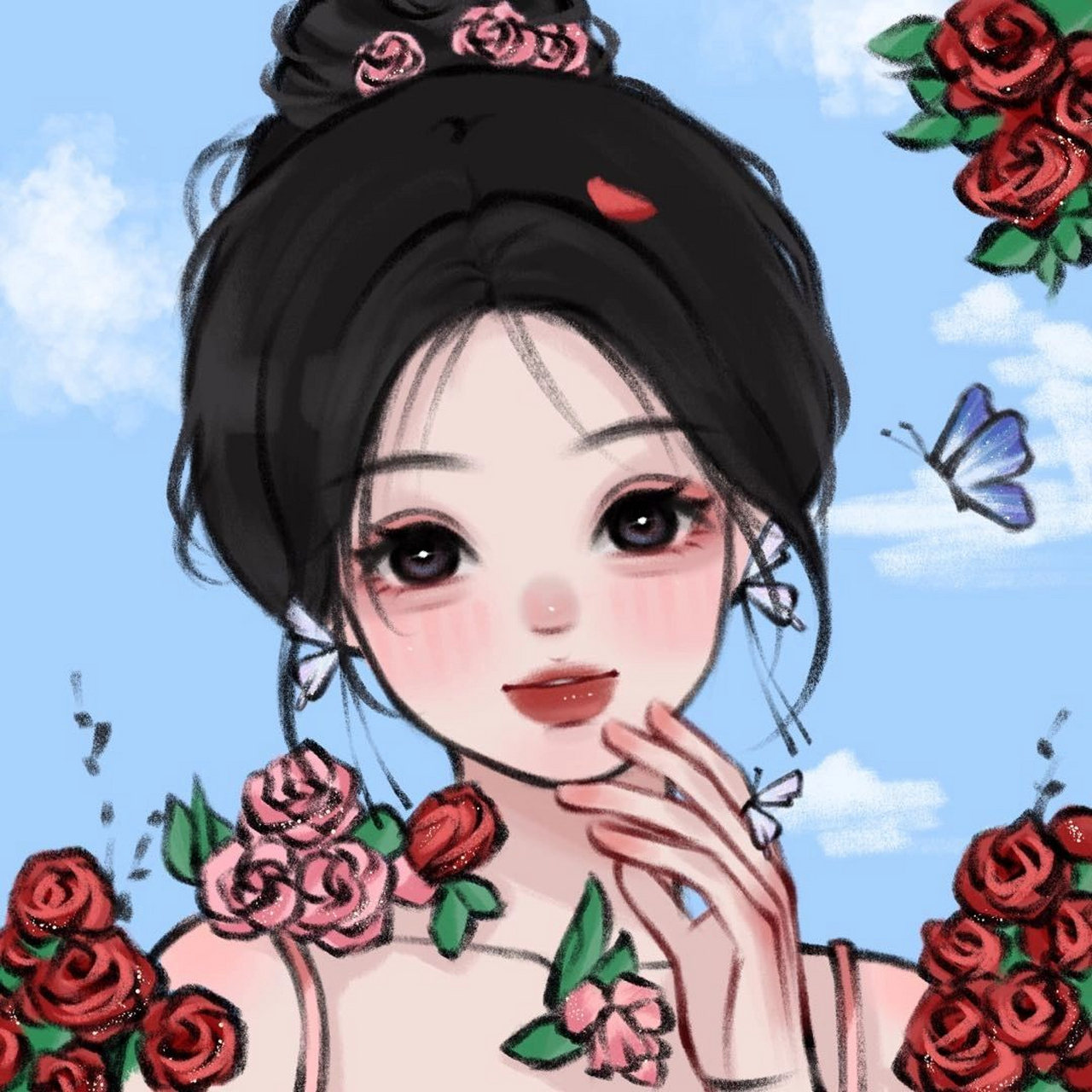 may风/玫瑰少女 93头像   转载临摹需注明出处 92商用 小姐姐是