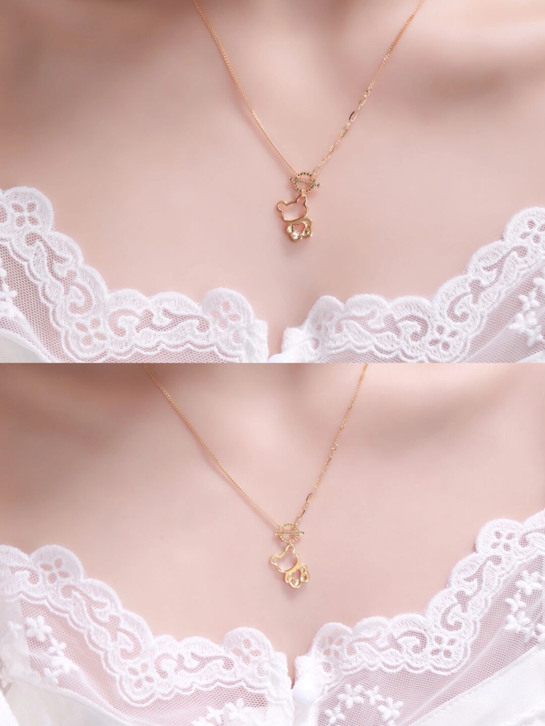 小众配饰|少女心爆棚的小熊项链 发现女孩子无论到哪个年龄段 都无法