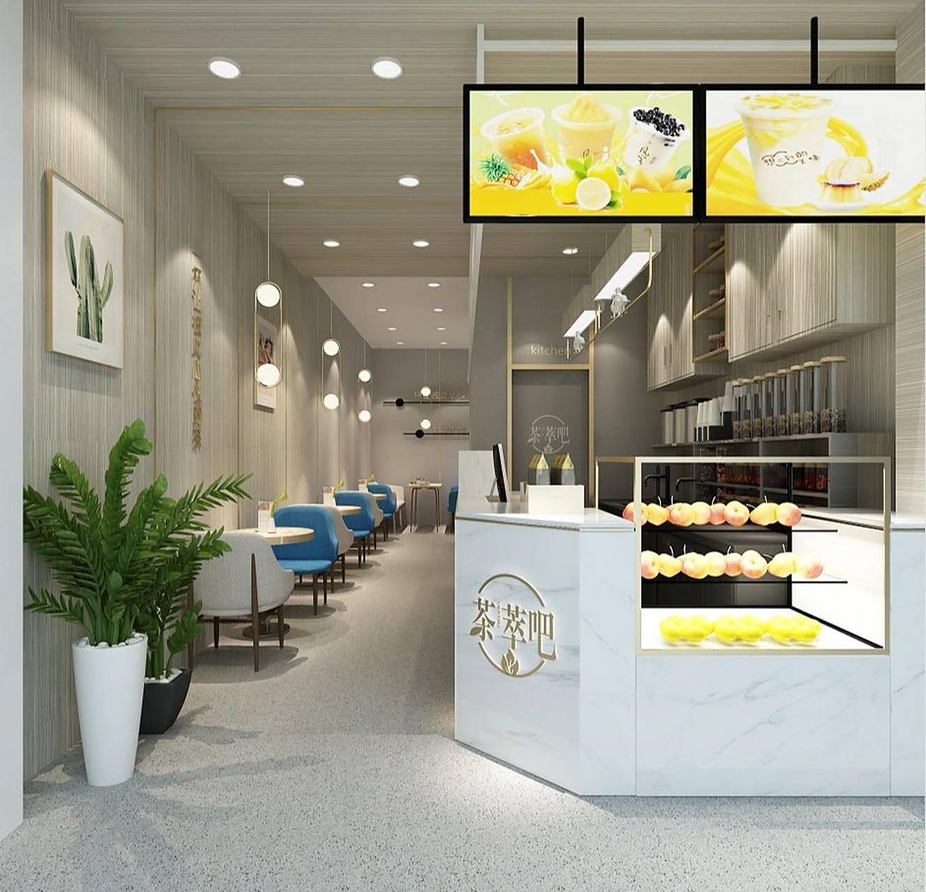 奶茶店装修设计风格案例合集 奶茶店装修设计风格案例合集