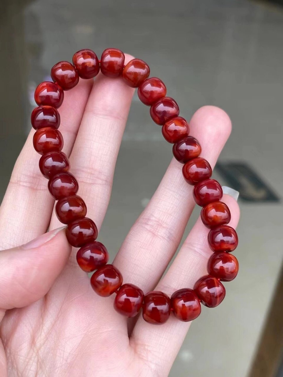 不走弯路 车厘子90色带柿子97红飘火焰97纹 极品南红玛瑙收藏