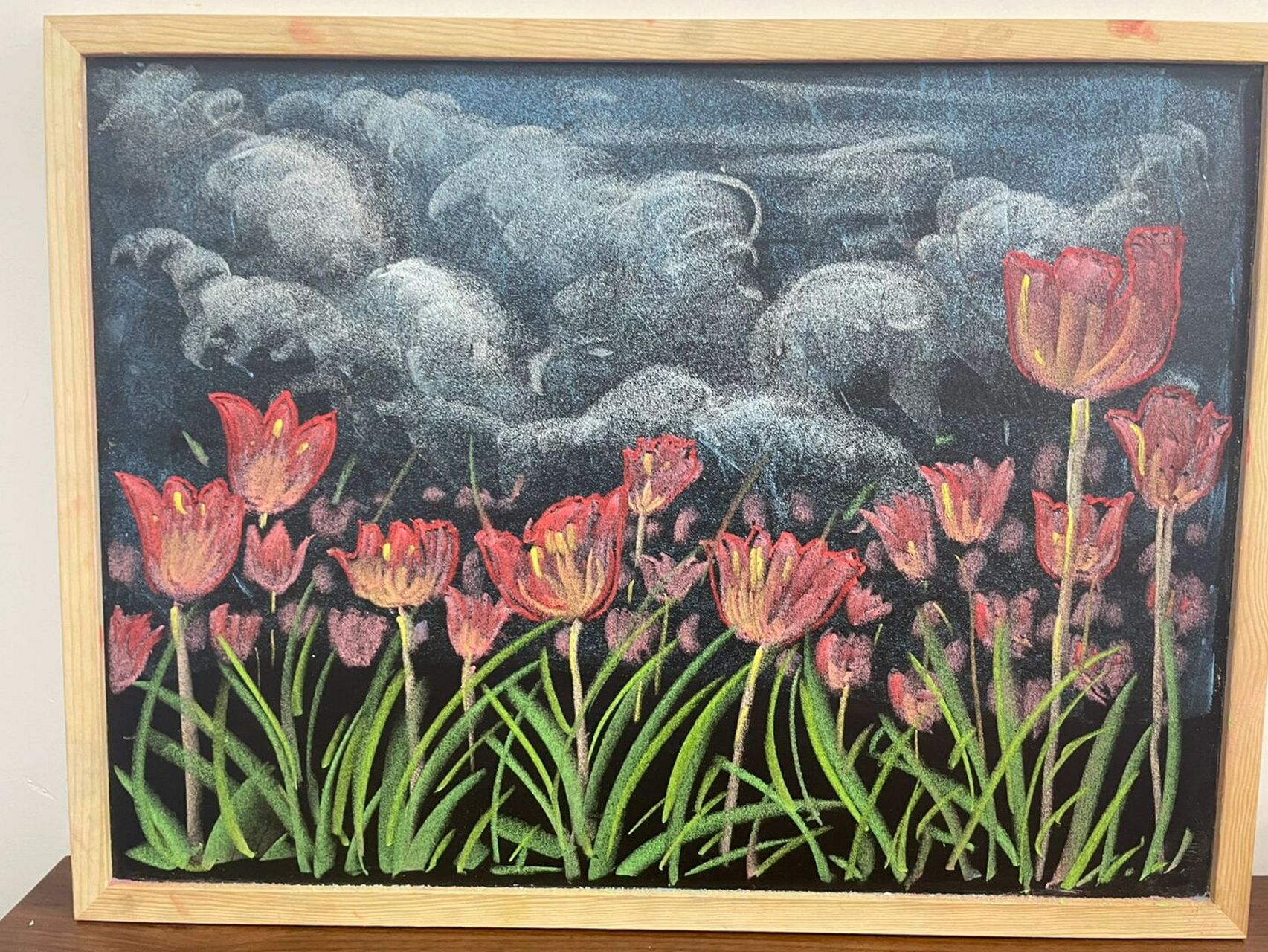 护好眼睛  来点跟娃娃们合绘的花花#黑板报素材# #春# #简笔画