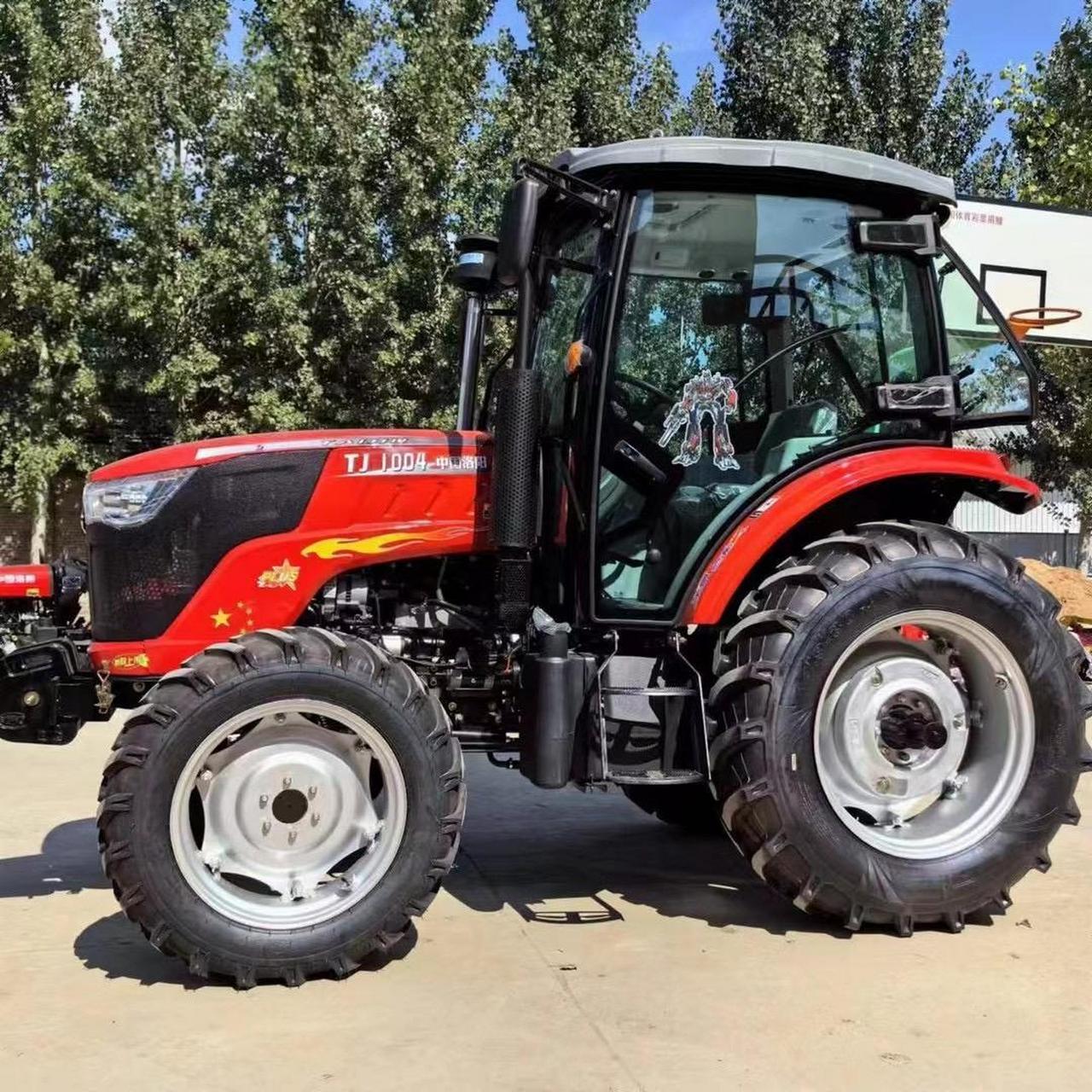 全新车,中国洛阳1004拖拉机,前后配重,配备一汽解放锡柴四缸发动机
