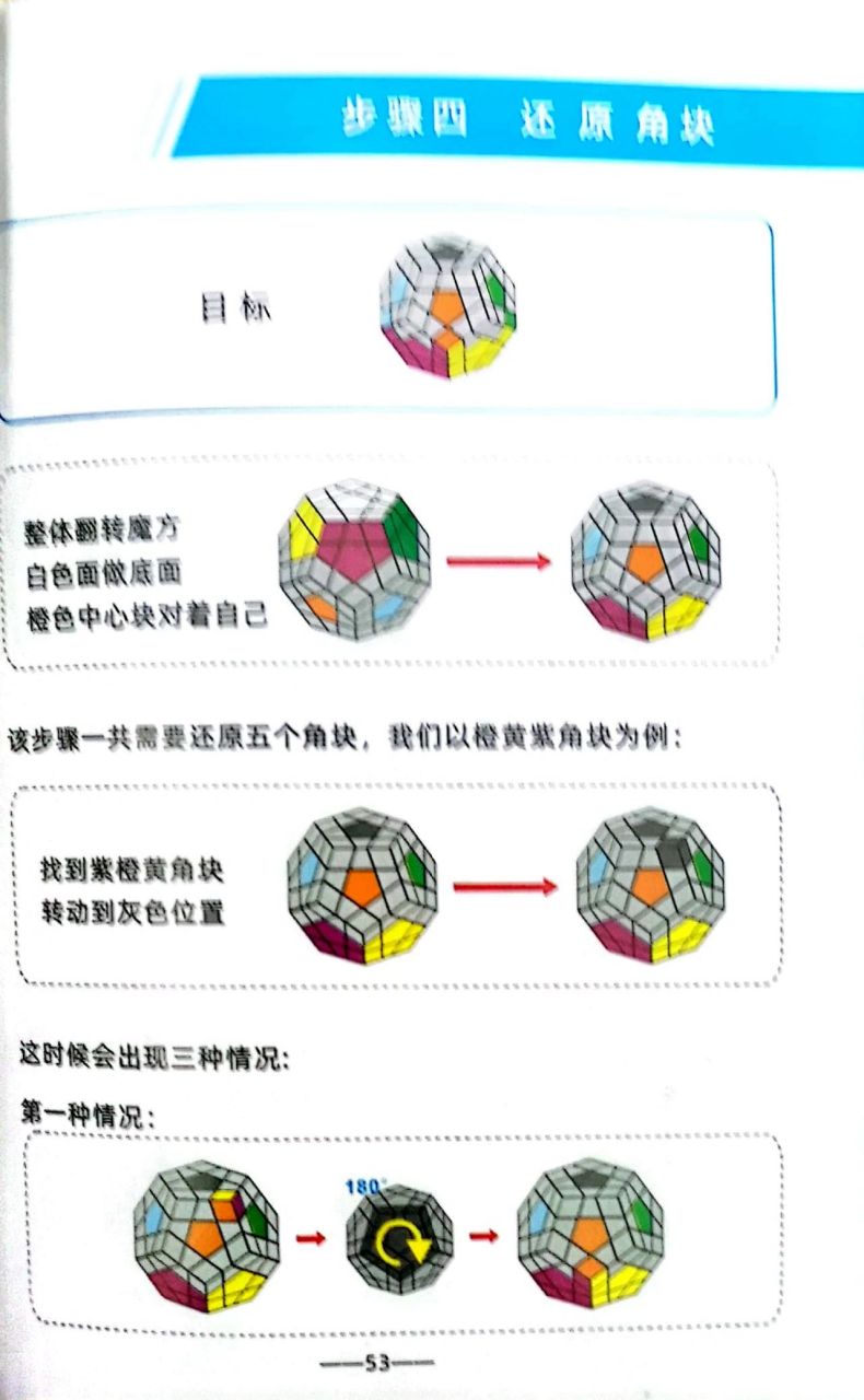 五魔方复原公式图纸图片