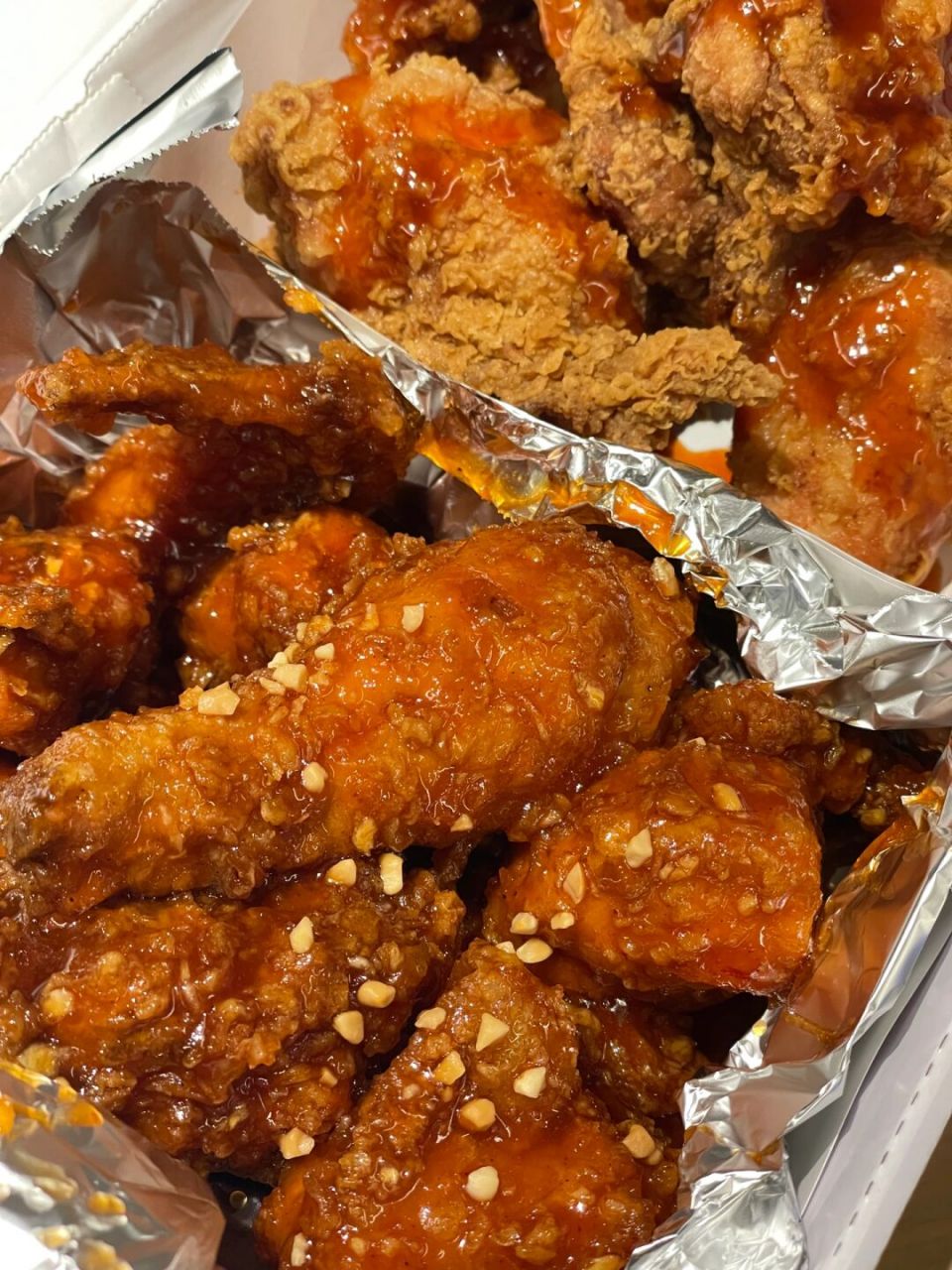 第三次是bbq点了半半炸鸡!