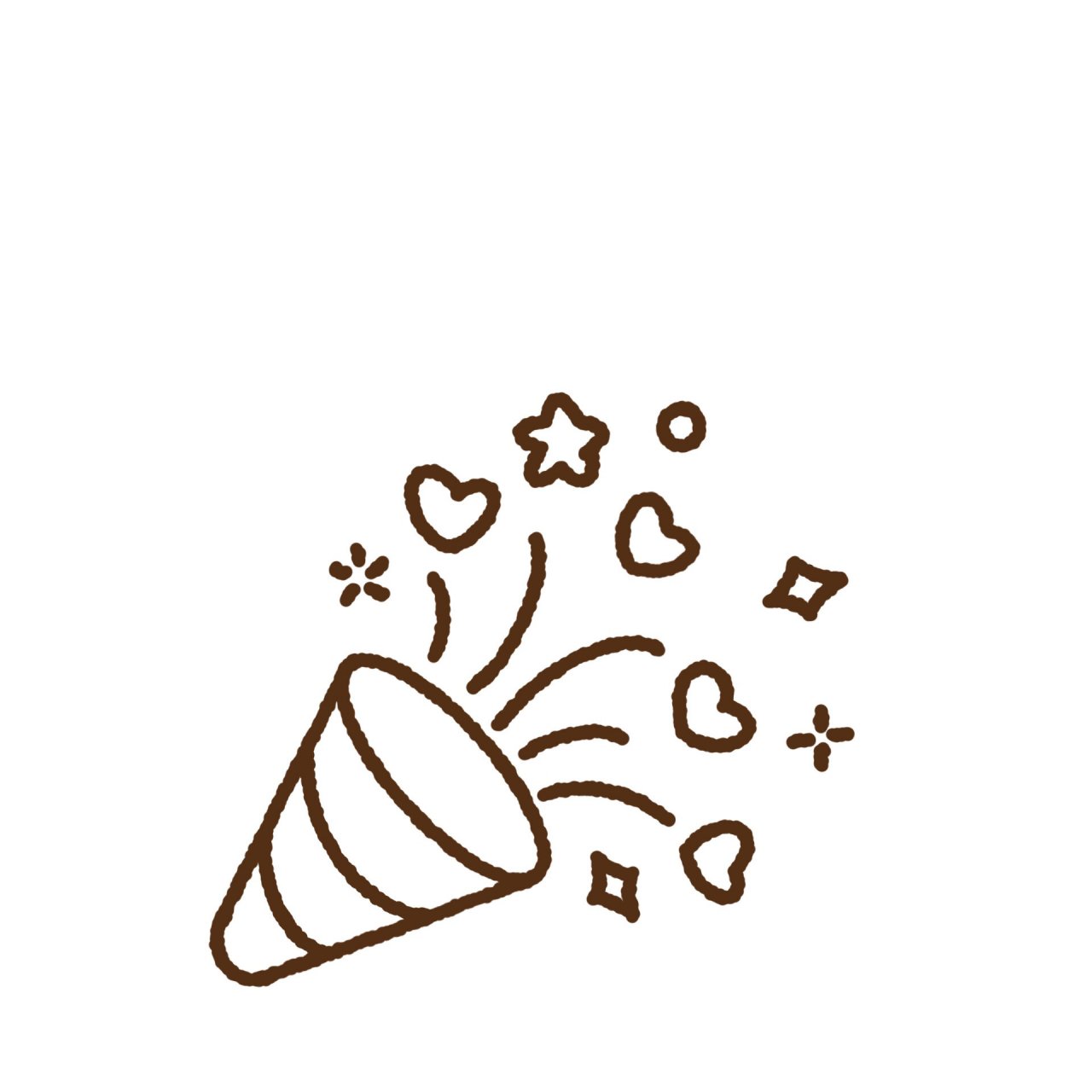 零基础简笔画教程|情人节系列 礼花 91 ipadpro2020 96 procreate