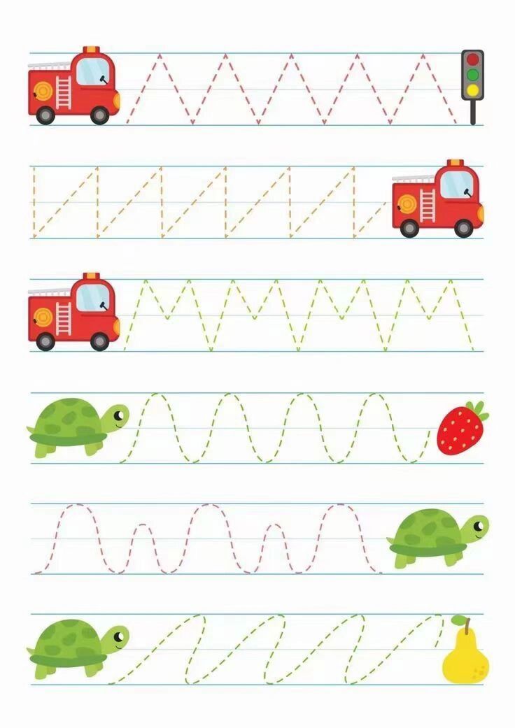 幼儿园线条训练可打印