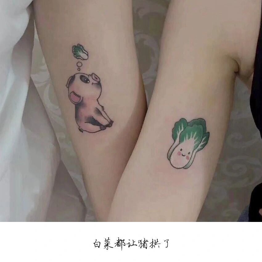 超有寓意的情侣纹身合集 整理一组超有寓意的情侣纹身合集(侵删)