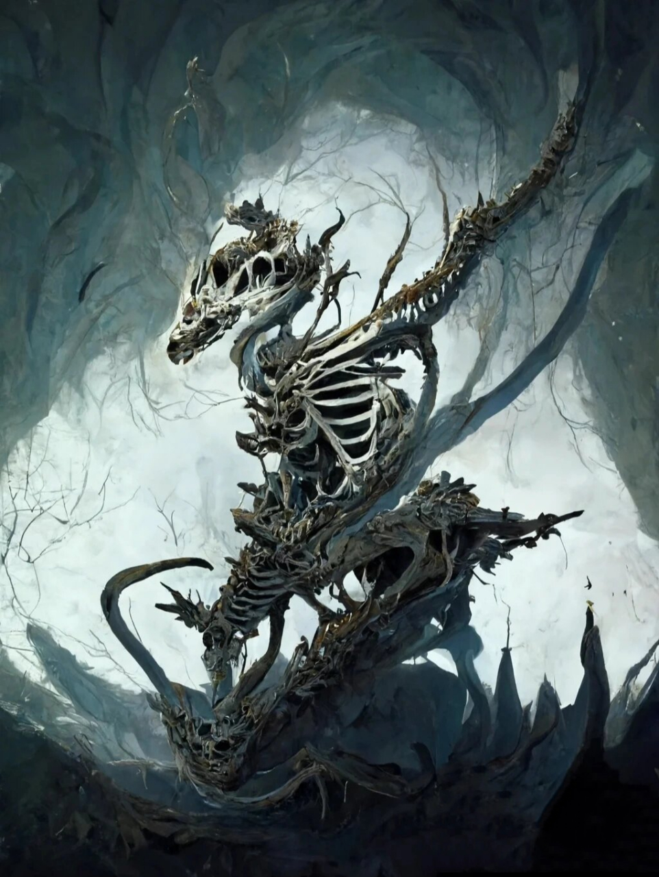 尸龙和骨龙,可当头像和壁纸