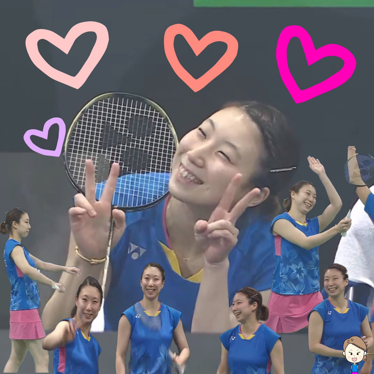 可可爱爱有纱酱 #东野有纱##东野有纱##羽球小v分享