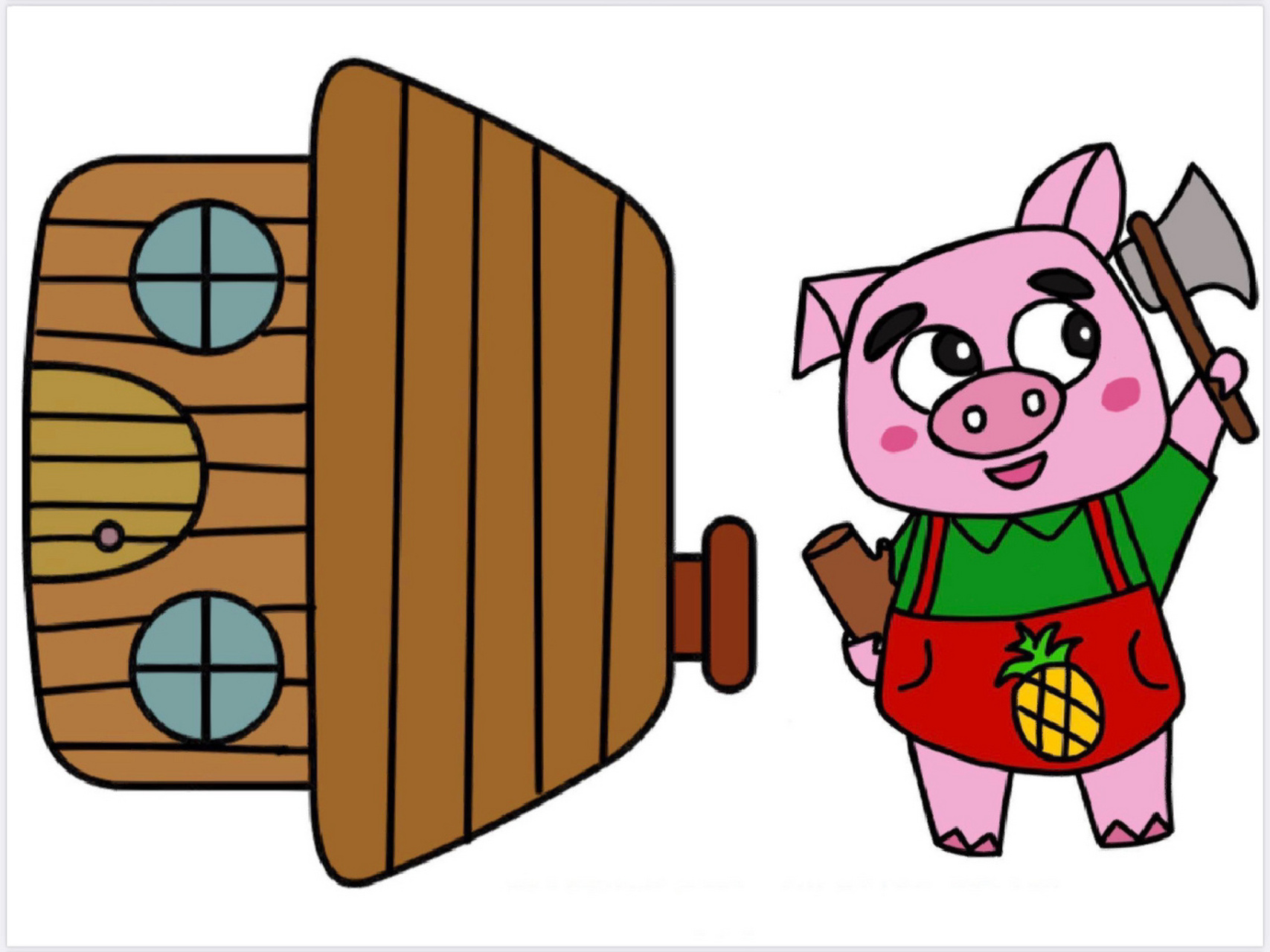 语言区·三只小猪盖房子·故事素材73