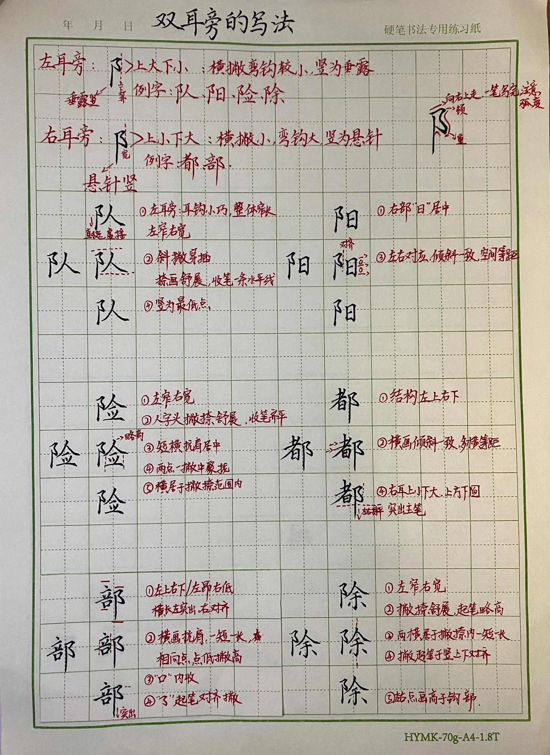 并且竖画为悬针竖