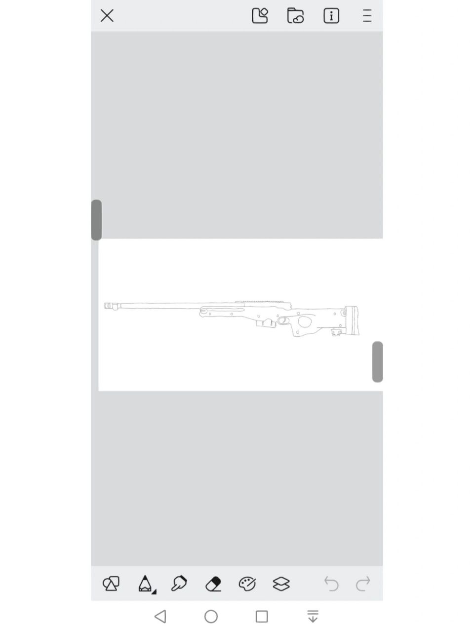 自画和平精英awm狙击枪 觉得我画得好的小伙伴,请三连哦,谢谢!