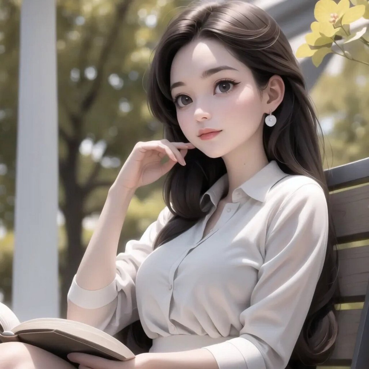 正在看书的女生头像分享96是才女呀98