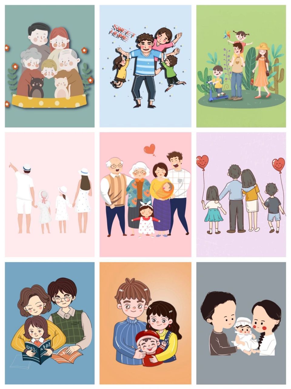 全家福微信头像朋友圈全家照片高效作图神器 温馨之家怎能少了全家福