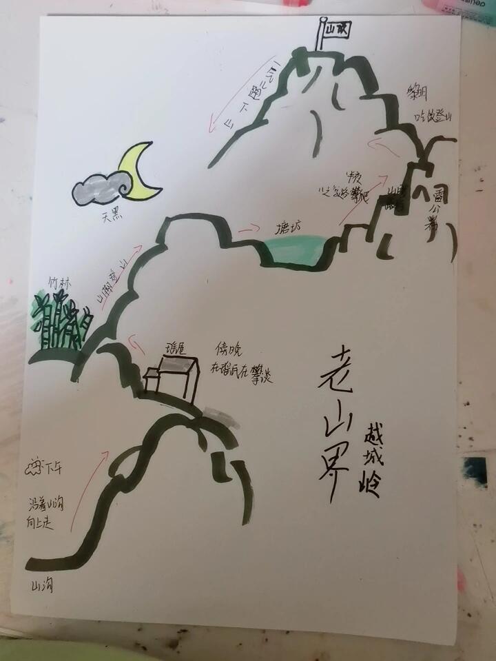 过老山界的路线图图片