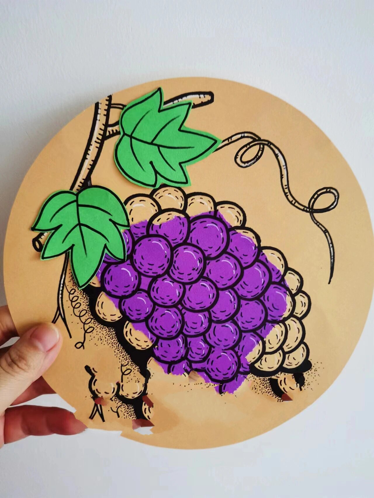 《葡萄熟了》美术课件ppt,适合6岁