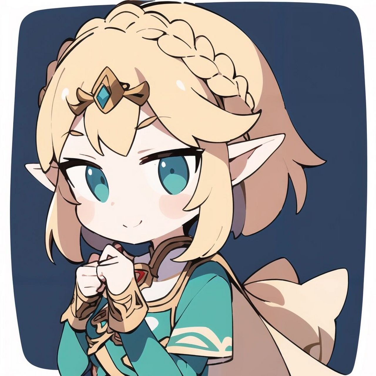 王国之泪q版塞尔达&林克|情头