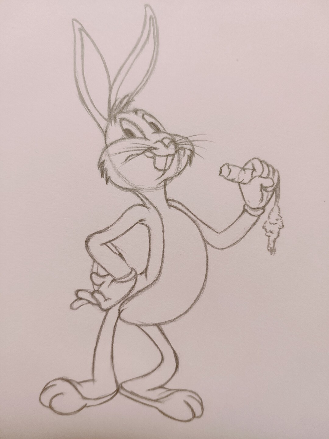 临摹动画大师作品 可爱哒兔八哥 #简笔画教程