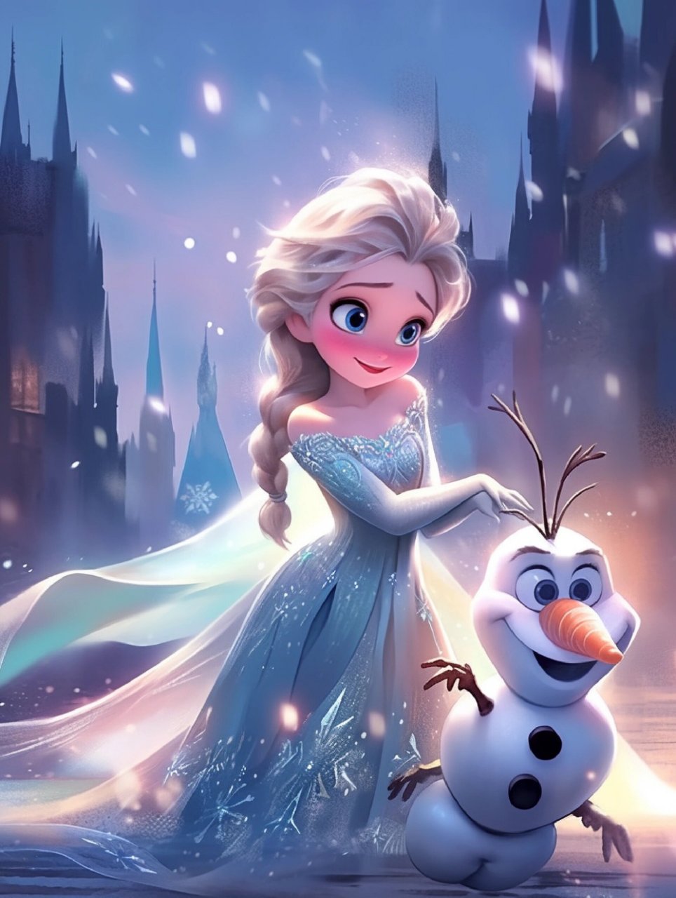 迪士尼公主 是否还记得电影《冰雪奇缘》中的主角爱莎公主?