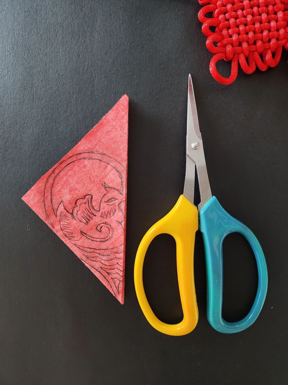 每日一剪|鸳鸯戏水 四折剪纸