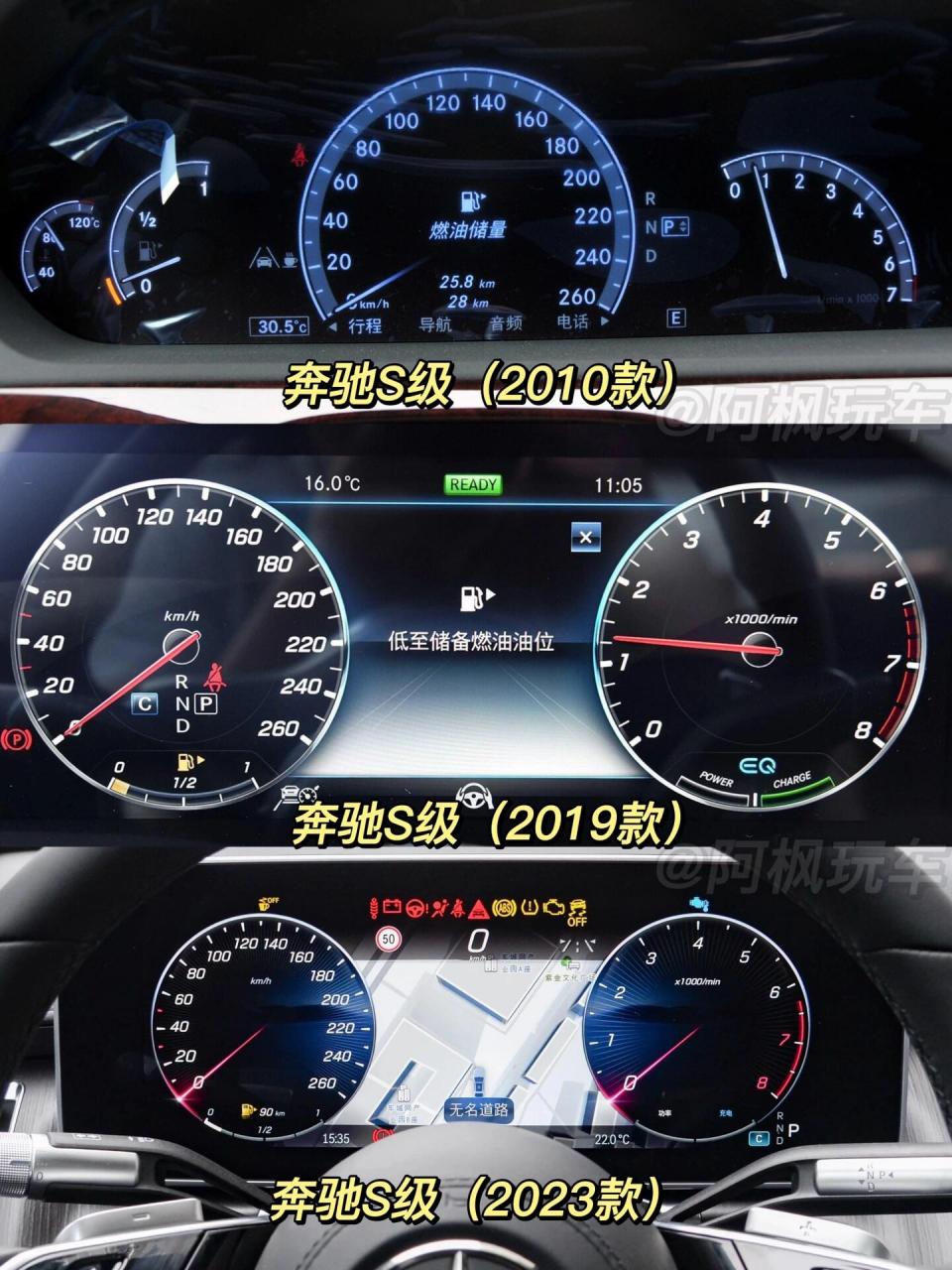 奔驰各车型仪表盘,你最喜欢哪一款?