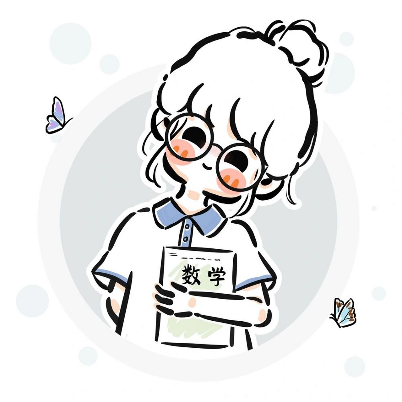 【校园系列】学生党必备头像79 99大家可以根据自己形象替换学科