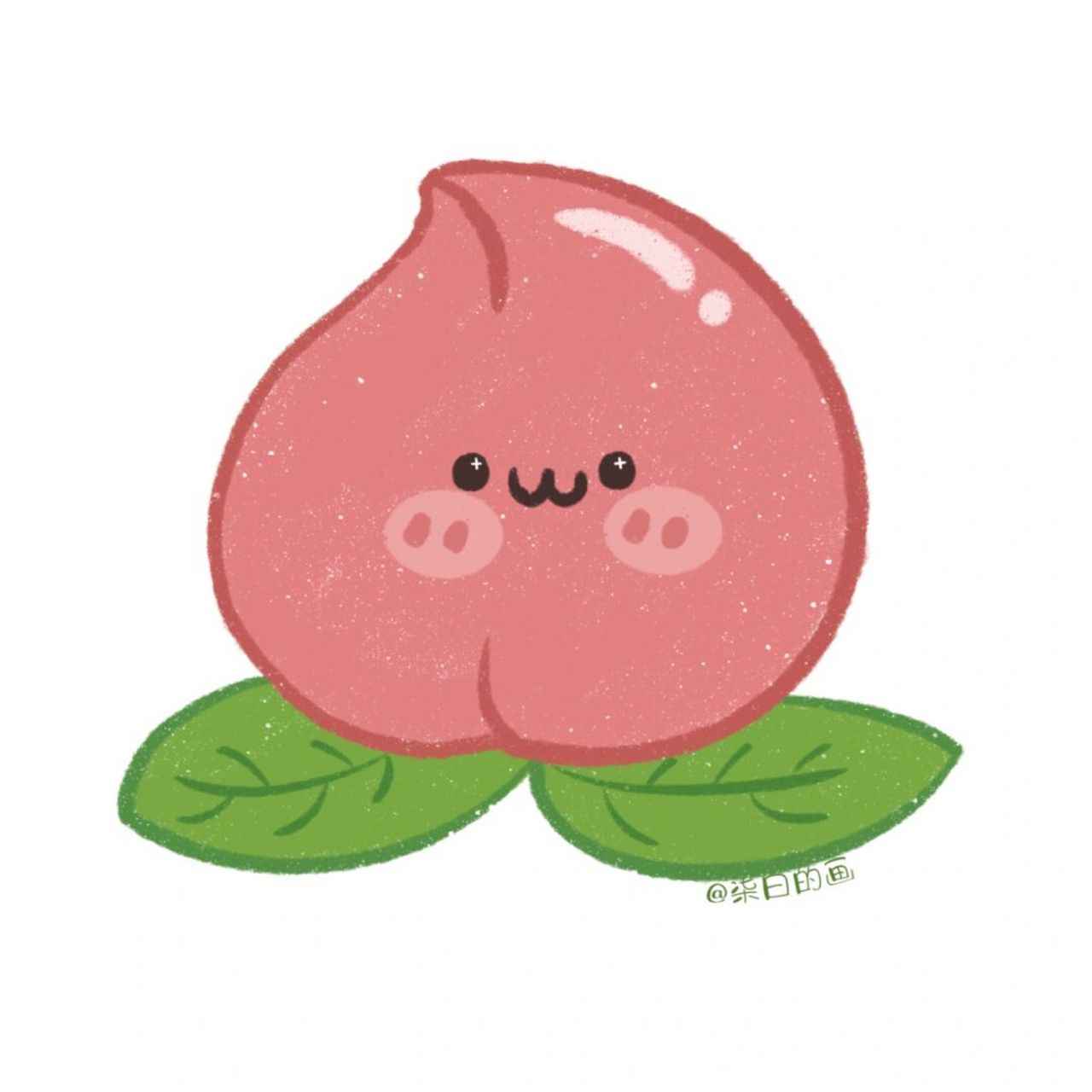 简笔画头像17/99|99原创桃子水果头像 超可爱的水果头像又来啦!