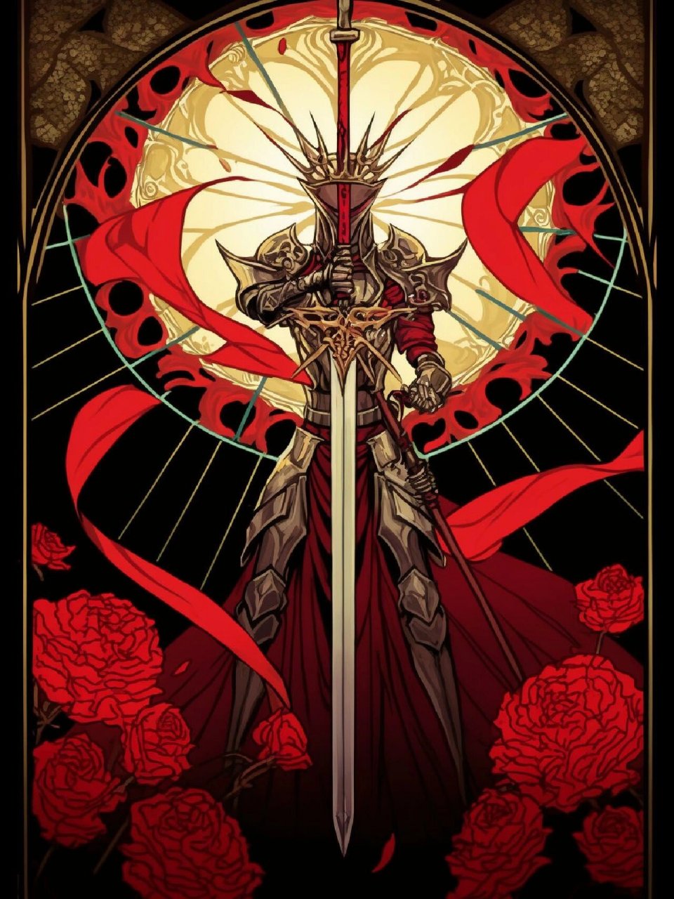 二次元冷兵器-蔷薇十字剑 愿蔷薇在你的十字上绽放,今天试试二次元冷