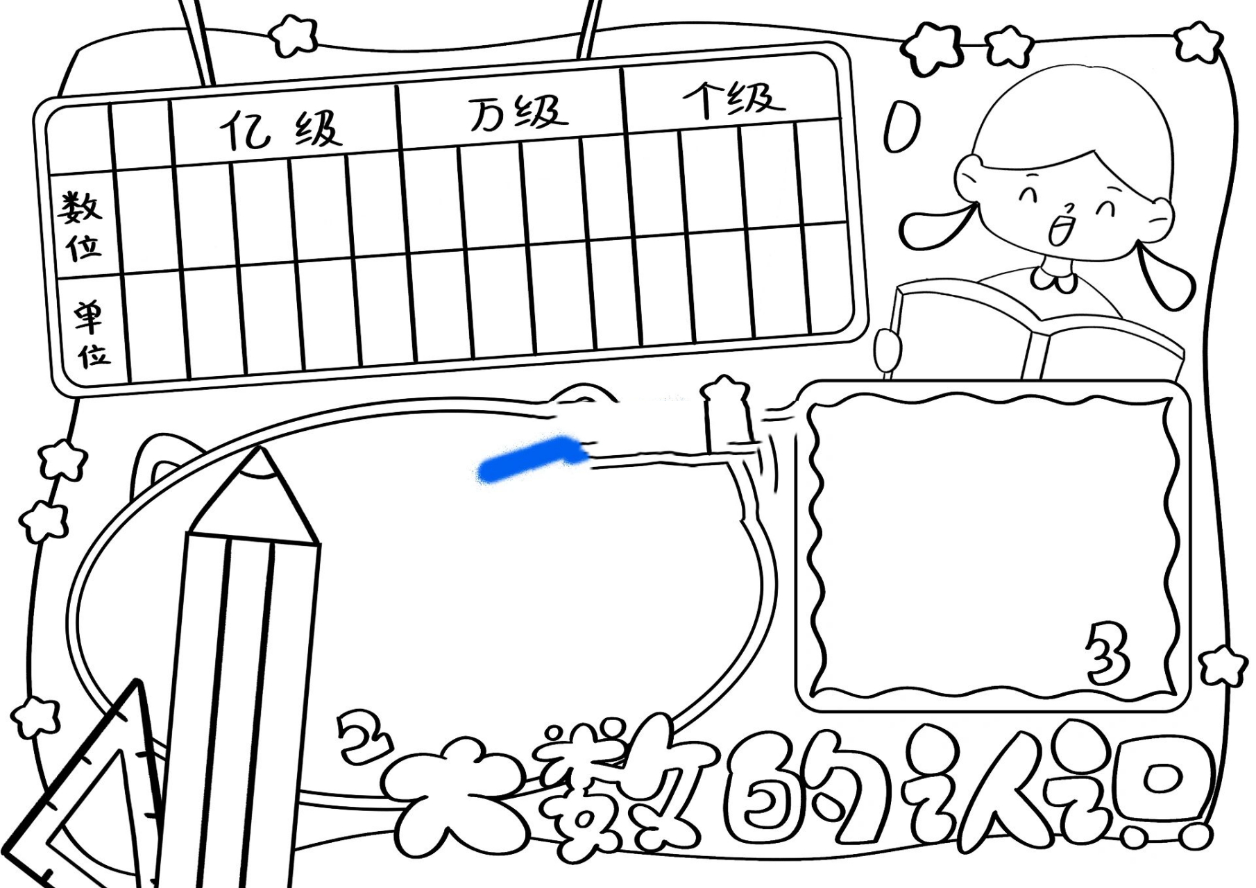 小学生手抄报 数的认识 关注77731577私我77截图 耐心等待