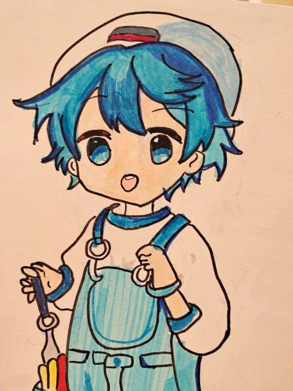 动漫人物绘画 帅帅小男孩