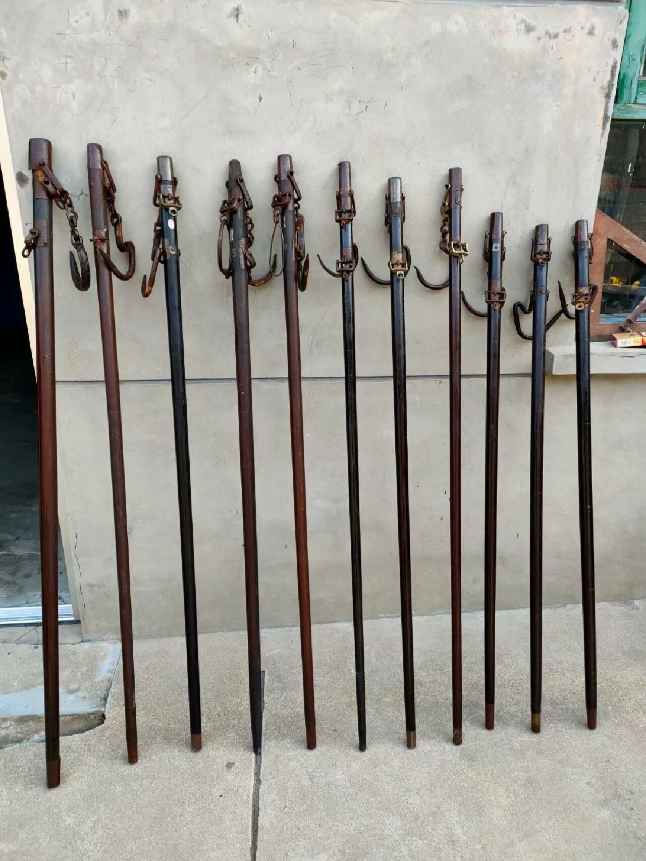 民俗怀旧老物件铁梨木老称杆