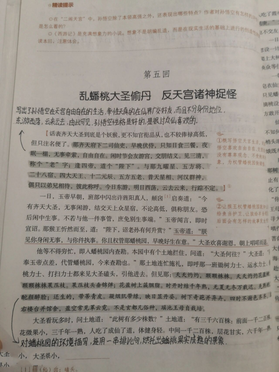 西游记第五回赏析图片