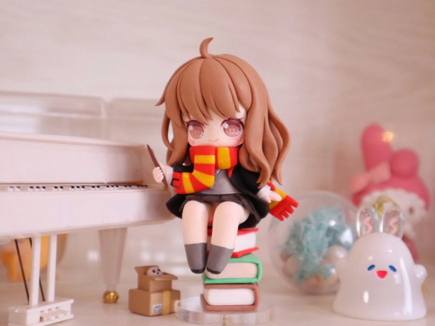 100个粘土手办挑战(1)赫敏757575 最近有一个新想法,就是挑战用