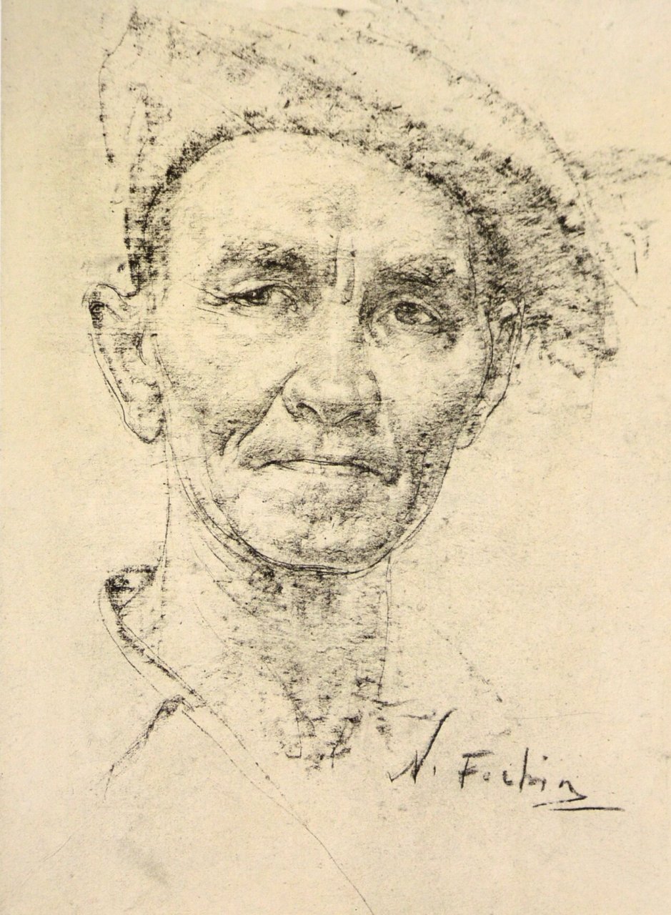 大师作品欣赏 速写头部五官刻画参考     作者简介:尼古拉·费欣(1881