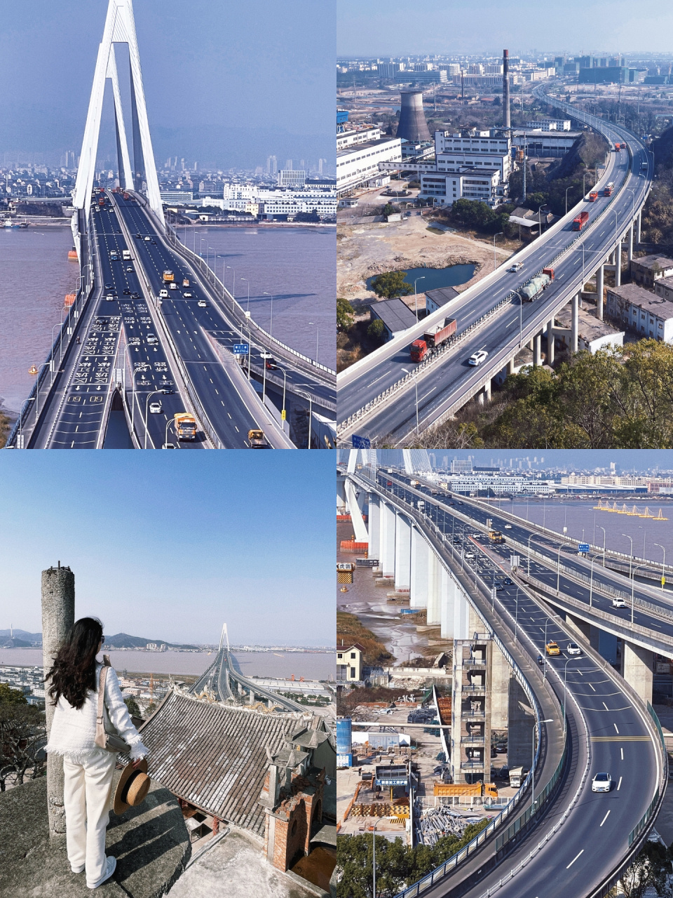 一人行丨爬腾云山看椒江二桥全景 07导航:变电所小店图16:转进一条