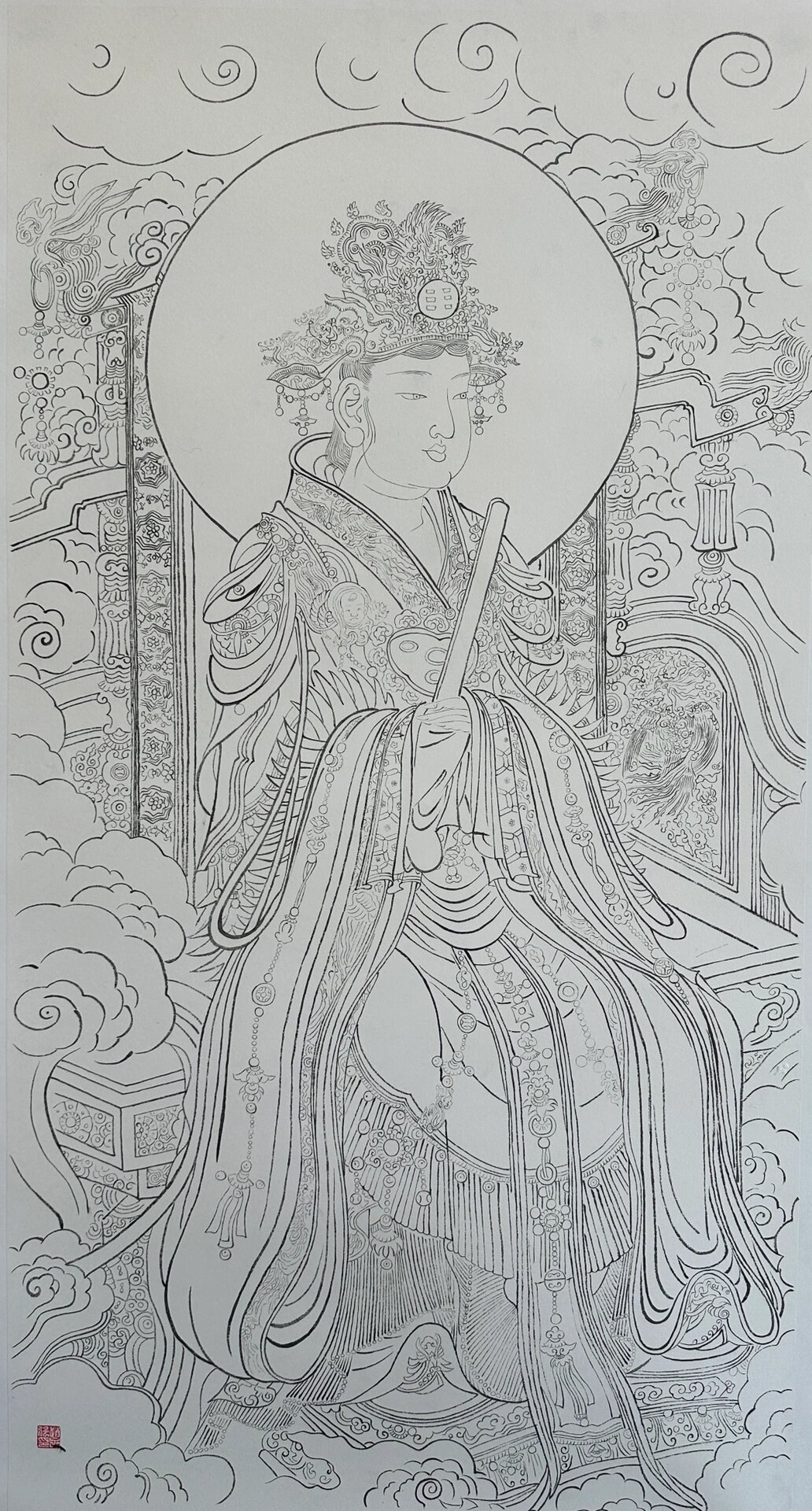 22级中国画白描优秀作品