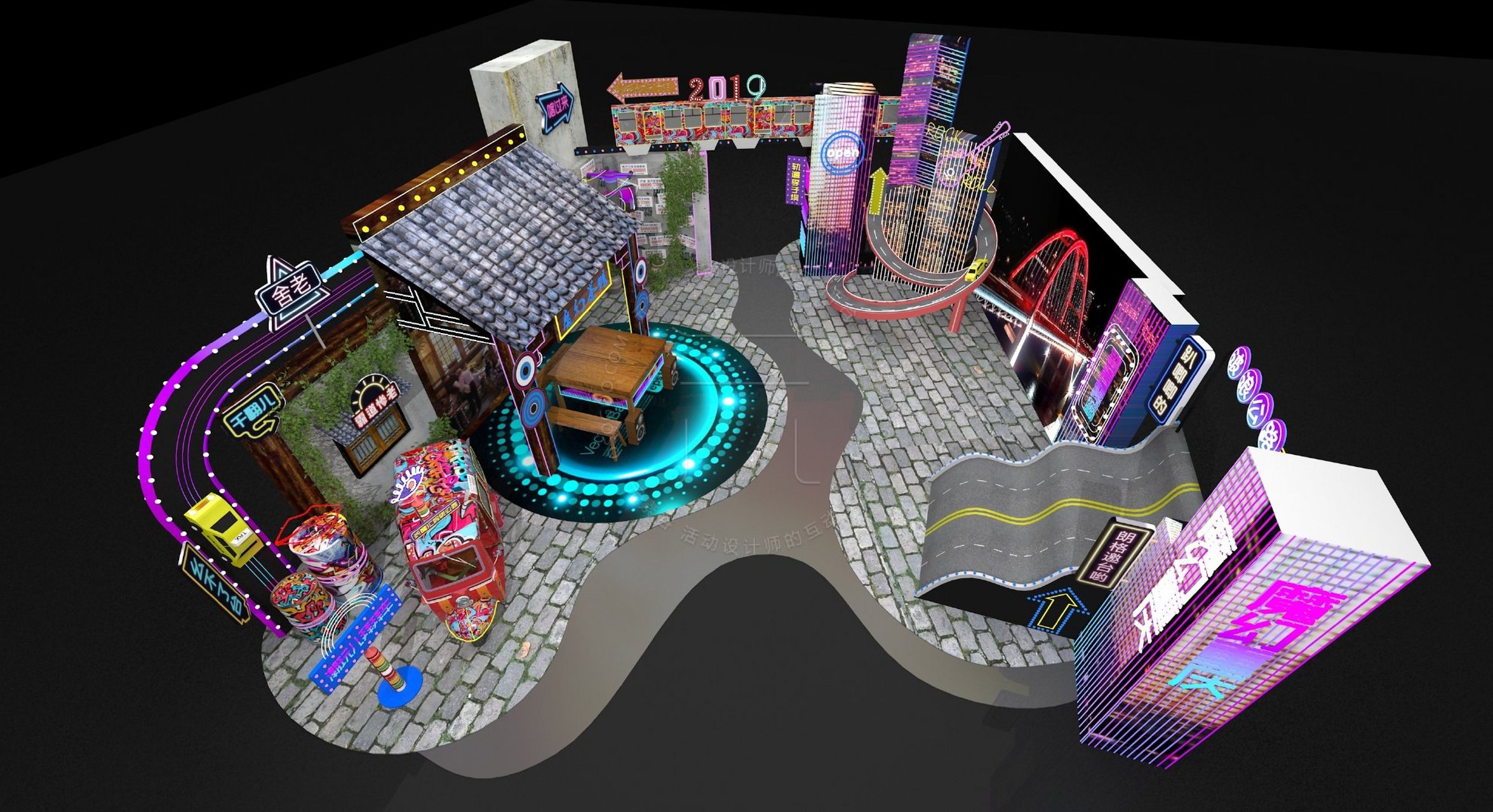 魔幻重庆,一座神奇的3d立体城市! via:芋儿哥 #元素谷