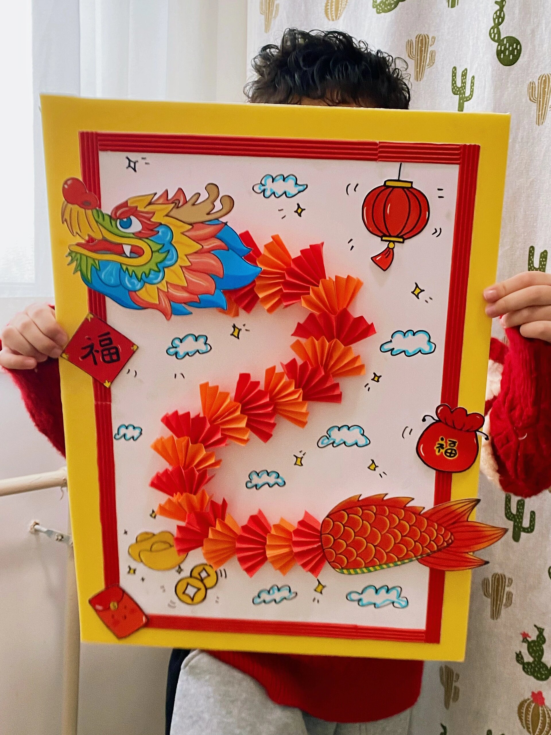 一年级龙年手工作业,第一弹完成73～第二弹也完成了73,需要的姐妹