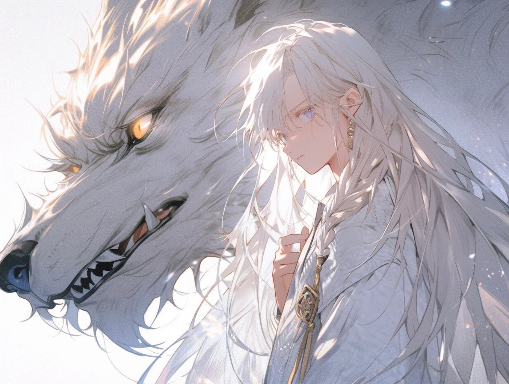 狼王04|美少年头像          温柔的美少年