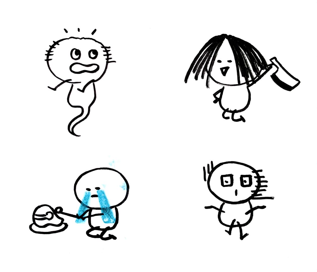 手残党简笔画