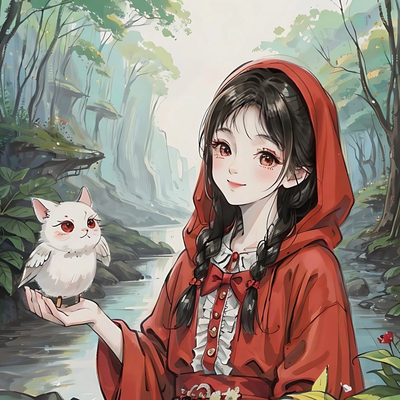 童话镇 | 小红帽 | 头像  大家私的1×1～其实有时候回头看只是那段