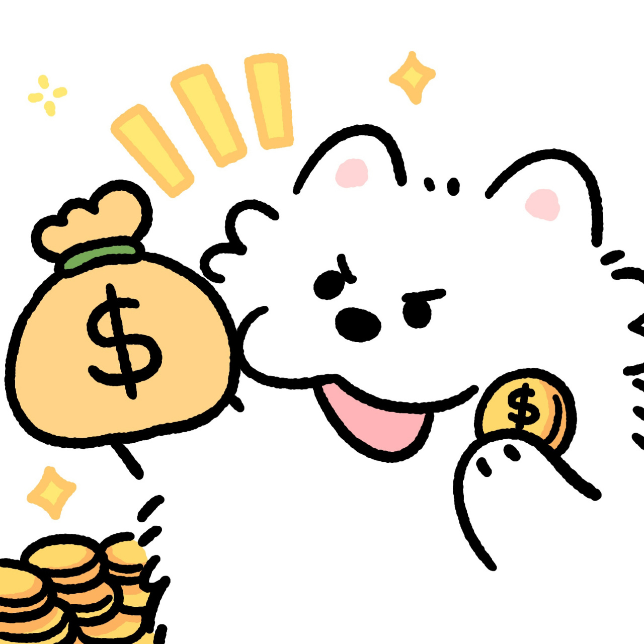 头像 | 我们一起发大财 !90 还有什么比发财更重要呐?