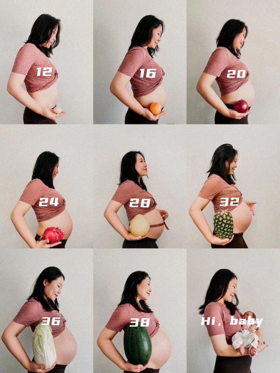 怀孕6月肚子变化图图片