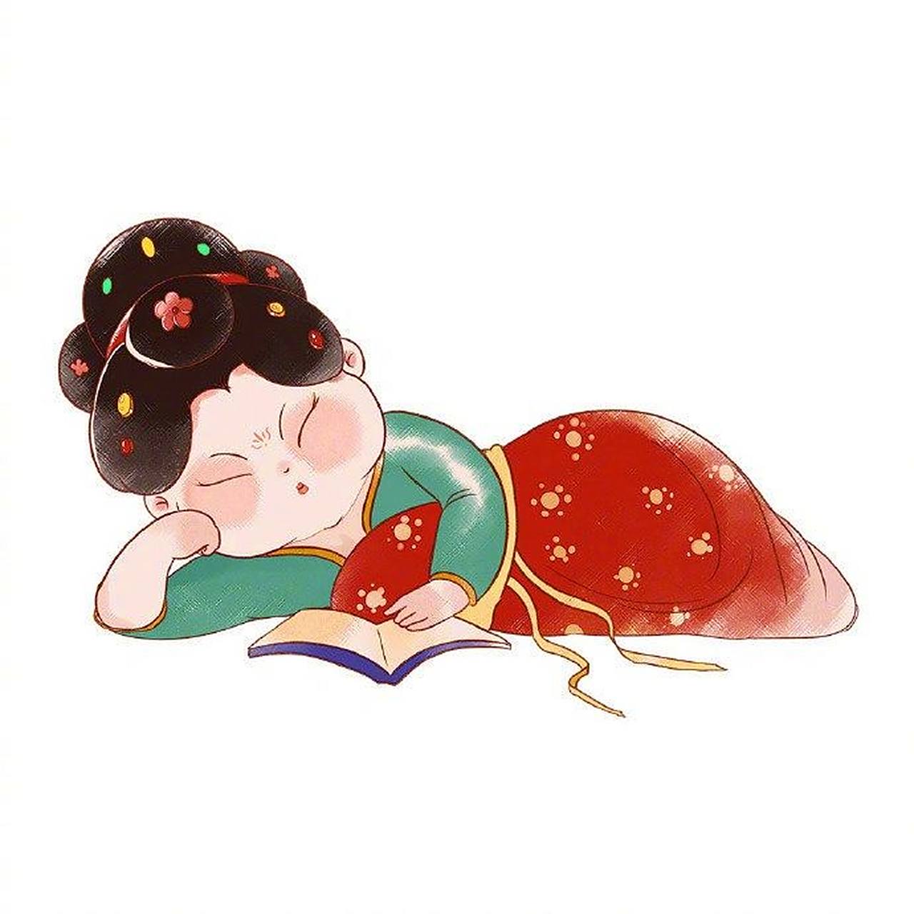 可可爱爱 唐朝仕女图素材,刷到就被可爱到63 6165