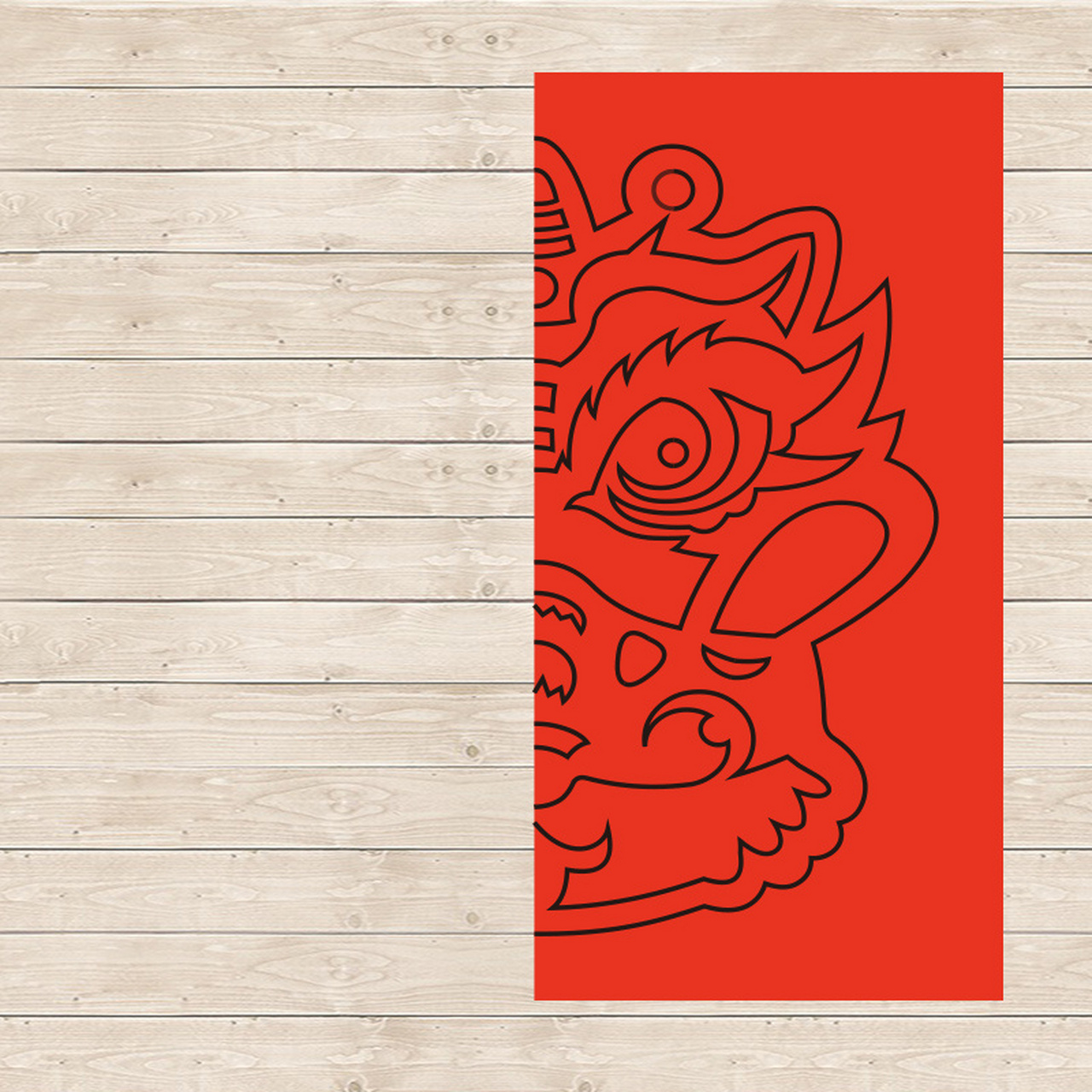 新年兔子剪纸窗花,简单带教程图样 对称剪法,超简单,中国风.