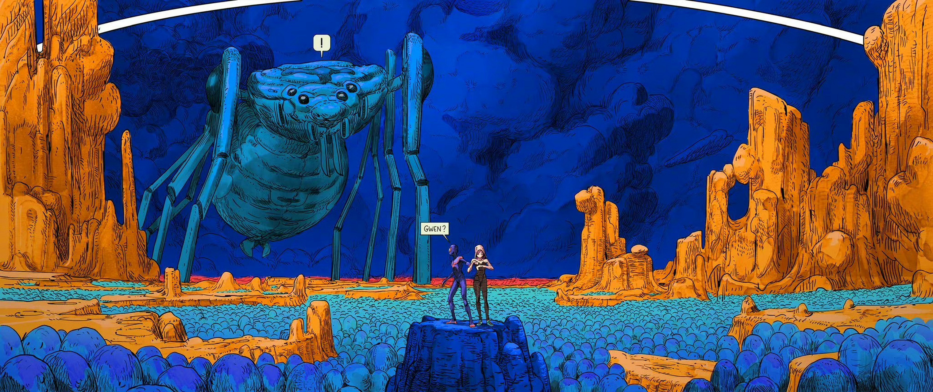 kevin分享更多该片概念艺术,包括42宇宙的早期设计,迈尔斯和格温的多