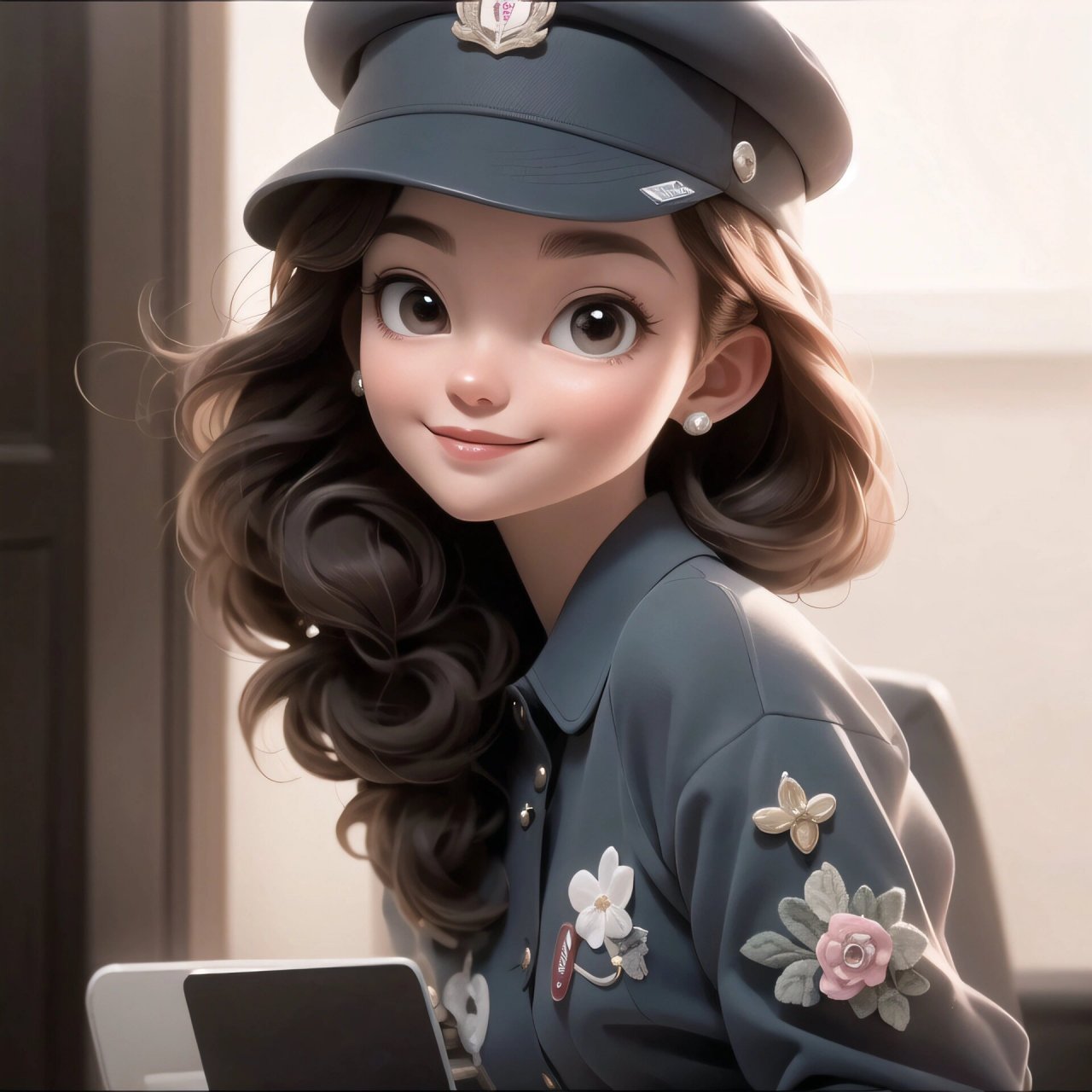 英姿飒爽的你们05女军装头像7315女生迪士尼风 原创图片,97