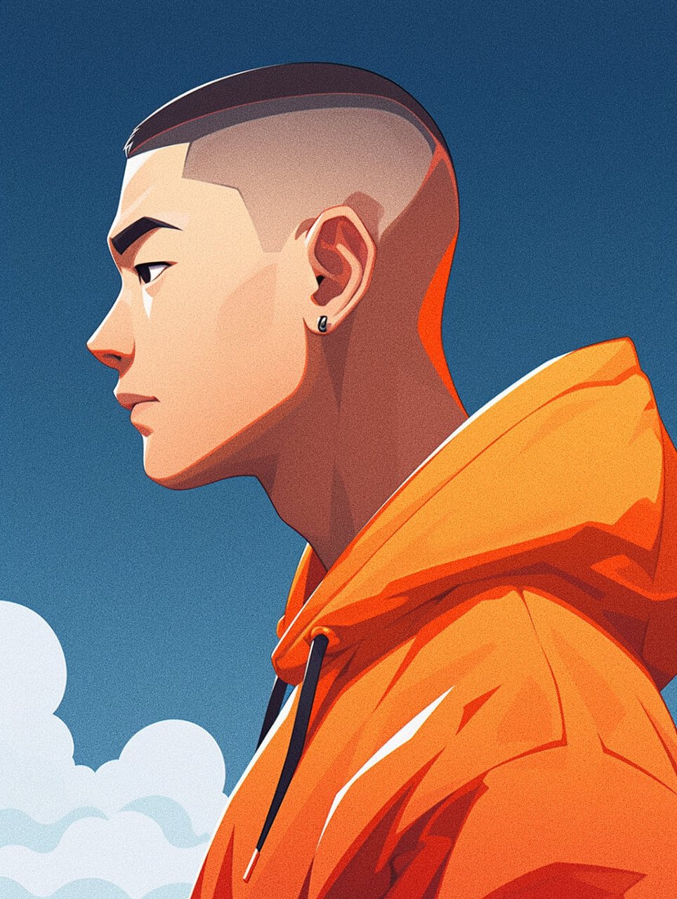 秋高气爽,换一个清爽的男生寸头头像吧