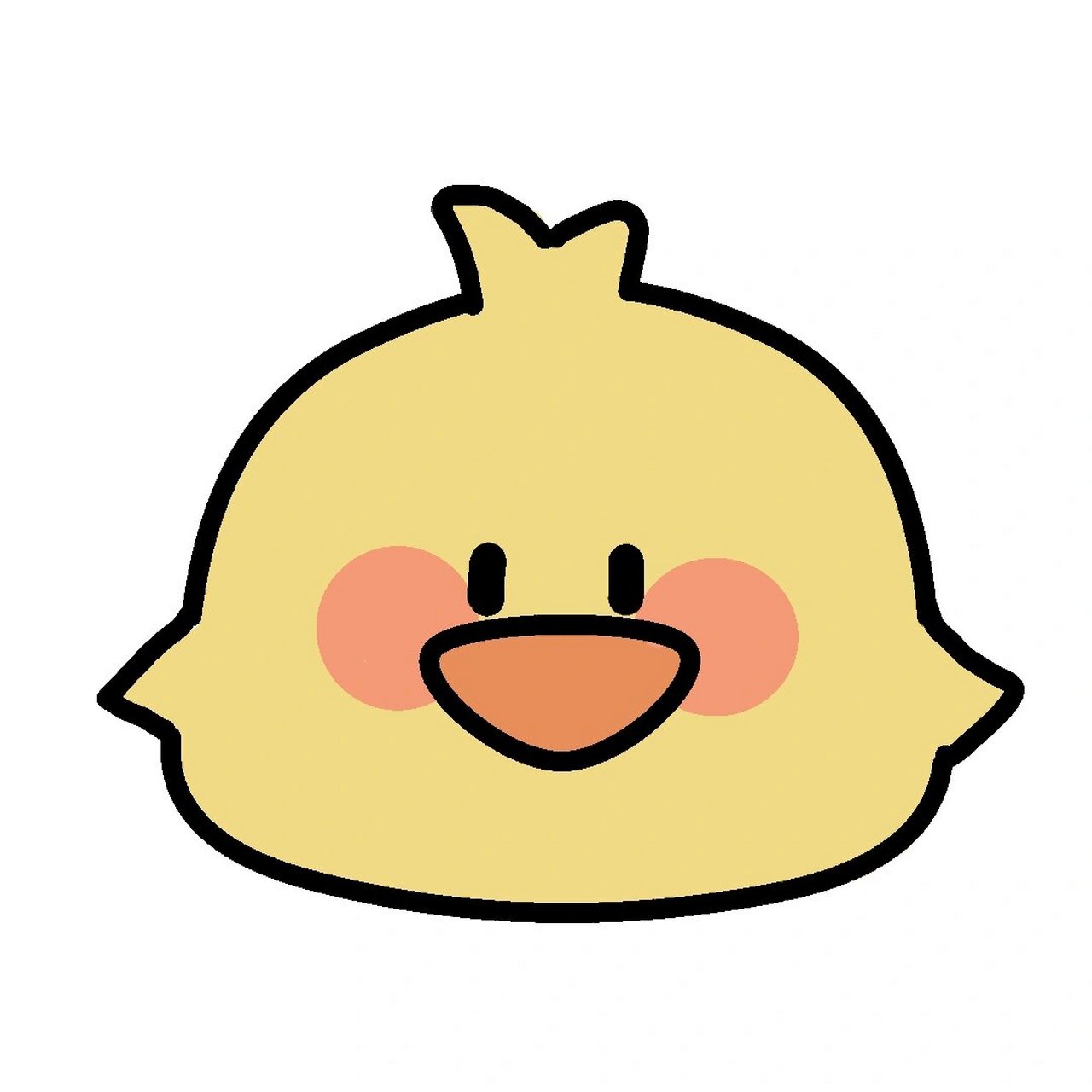 简笔画‖小动物小头像 今天画的是几只可爱的小动物 涂完色真的超可爱