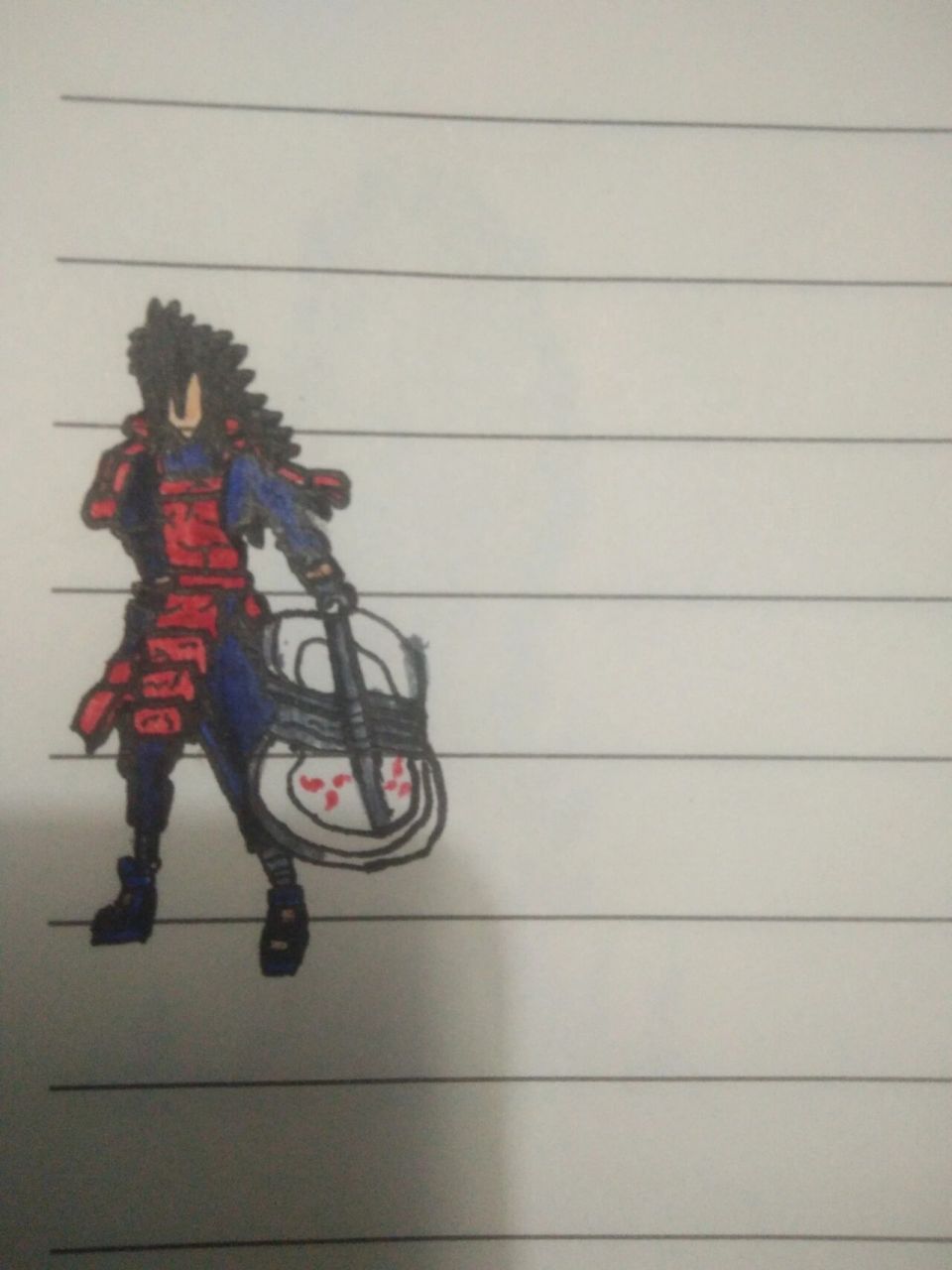 秽土转生宇智波斑 火柴人手绘火影忍者之秽土转生宇智波斑